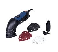 FERM Ponceuse Delta 280W - Incl. 3 Papiers Abrasifs pour Pierre, Bois et Peinture