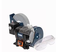 FERM Touret à meuler(sec & eau) 250W, Incl. 2 pierres à aiguiser