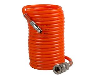 FERM Tuyau à air 5m - avec connexion rapide - pour compresseur