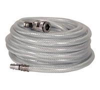 FERM Plastique,Polychlorure De Vinyle Tuyau à air 10m - avec connexion rapide - pour compresseur