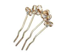 Fermacapelli French Twist - Forcina A U Con Cristalli E Strass, Pettine A
