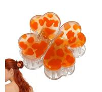 Fermacapelli Magnetici Stampa Leopardo - X1 Fermaglio Magnetico Potente Con Stampa Leopardo E Quadrifoglio, Per Capelli Donna,Per Feste Viaggi Matrimonio Estate Compleanno E Utilizzo