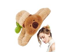 Fermaglio Capibara Per Capelli - Artiglio Peluche | Grande pince à épiler en morbidité synthétique, Forcina Ripiena | Per Chiome Spesse, Donna, Acconciature Sfocate & Cadeau Ragazze