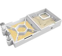 Ferme à fourmis vivantes PioneerAnts - Sable transparent - Château de fourmis - Grand lit (WT2-4)