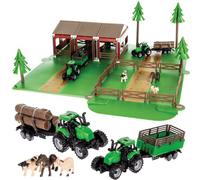 Ferme avec animaux + 2 voitures de ferme 22404