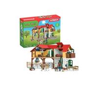 Ferme avec étable et animaux, coffret de 97 pieces avec figurines, 42407 Farm World, Des 3 ans