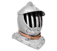 Fermé Burgonet Casque, 1,6 MM Acier Chevalier Casque Rollenspiel Moyen Âge