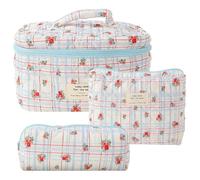 Ferme de Fermeture à glissière de capacité Ensemble de Sacs de Rangement en Coton 3 pc