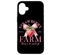 Ferme de fraises vivant dans la vie de coquette Coque pour iPhone 16 Plus