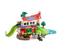Majorette Kit de jeu ferme CLAAS avec tracteurs, animaux et voitures 56x36x24 cm dès 5 ans