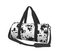 Ferme De Modèle Animal De Taches De Vache Noire Et Blanche, Sac de Voyage de Grande capacité, Sac à Main Rond, Sac de Voyage de Sport, fourre-Tout, Sac de Fitness