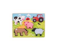 Ferme de puzzle en bois, 5dlg.