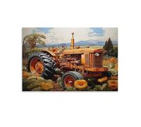 Ferme de tracteurs vintagePuzzles pour Adultes 1000 pièces, Jouets de Jeu Difficiles, Puzzle de décoration familiale 38x52cm