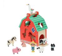 Vilac - Ma Belle Ferme des Formes - Ingela P.Arrhenius - Jouet Educatif - Développe l'Imaginaire et Le Vocabulaire sur Les Animaux - pour Enfants à Partir de 2 Ans