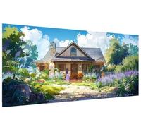 Ferme Diamond Painting Adulte Architecture Peinture Diamant Grand Format 80x160cm Broderie Diamant Kit DIY Diamond Painting Adulte Débutants Strass Point de Croix Cristal Peinture, Murale Décor A-U771