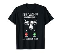 Ferme Dicton Drôle De Vache Agriculteur Mes Vaches M'appelle T-Shirt