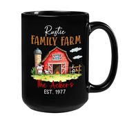 Ferme Familiale Rustique Tasse À Café Céramique Tasse À Thé Unique Mug Cadeaux Amusants Pour Bureau Collègue Anniversaire 330Ml