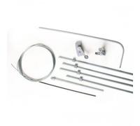 Ferme imposte à câble - kit - châssis à soufflet - Bravo - 4,25 m - noir UCS