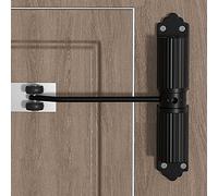 Ferme-portail automatique hydraulique avec ressort - Fermeture de porte robuste pour portes intérieures et extérieures avec vis de réglage incluses