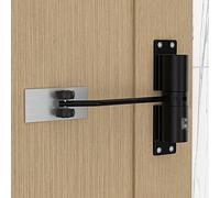 Ferme-portail automatique robuste pour portes intérieures et extérieures - Fermeture de porte hydraulique avec ressort de sécurité - Résistant au feu - Comprend une tige de réglage et des vis