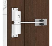 Ferme-portail automatique robuste pour portes intérieures et extérieures - Fermeture de porte hydraulique avec ressort de sécurité - Résistant au feu - Comprend une tige de réglage et des vis