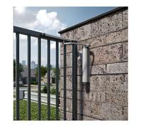 Ferme-portail hydraulique puissant et polyvalent pour installation murle en Argent - LOCINOX -