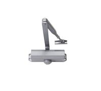 BRICARD Ferme-porte à bras compas 6100107 – Force 2–4 (jusqu'à 80 kg) Pignon‑Crémaillère Argent