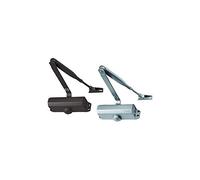 Ferme-porte aérien 'DC110' Force Variable en 2 - 3-4, poids porte EN2 - kg 25 ÷ 45, Poids porte eN3 - kg 45 ÷ 60, poids porte EN4 - kg 60 ÷ 80, bras avec ferme. Dimension 177 x 42 x H64