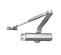 Ferme-porte automatique 25-85 kg, vitesse réglable, amortisseur hydraulique de protection, fermeture douce et silencieuse, alliage d'aluminium(No Positioning S)