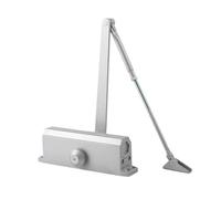 Ferme-porte automatique à 2 ressorts, amortisseur hydraulique, butée réglable, fermeture silencieuse, for quincaillerie de 25 80 kg(Small positioning)