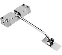 Ferme-porte automatique à ressort, 170x120x30mm, Surface réglable, adaptée la maison, au bureau, porte de chambre d'hôtel(Silver)