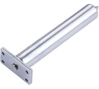 Ferme-porte automatique à ressort - Chaîne tubulaire dissimulée - Loquet de fermeture douce pour portes intérieures - Matériel réglable en finition argentée et noire - Fonctionnement fluide et