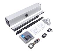 Ferme-porte automatique avec fonction de blocage, 24 V, commande de porte électrique, porte battante, avec 2 télécommandes et bouton pression + 5 cartes IC
