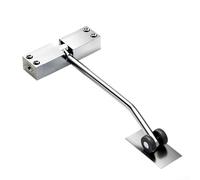 Ferme-porte automatique avec ressort réglable pour une fermeture silencieuse des portes jusqu'à 30 kg, convient pour un usage résidentiel et commercial, kit d'installation complet inclus (blanc)