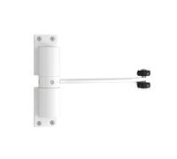 Ferme-porte automatique blanc/noir, sécurité, Double ressort, silencieux, conversion réglable des portes à charnières en fermeture(Round-White)