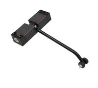 Ferme-porte automatique blanc/noir, sécurité, Double ressort, silencieux, conversion réglable des portes à charnières en fermeture(Square-Black)