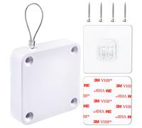 Ferme-porte automatique | Capteur automatique sans trou | Pas de perçage | Force de traction 1000 g | Ferme-porte de voiture avec cordon en acier pour chambre à coucher, tempête/maison