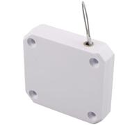 Ferme-porte automatique coulissant - Outil de verrouillage anti-tempête rétractable sans perçage avec câble en acier de 1,2 m, accessoire idéal pour l'amélioration de la maison pour salle de bain