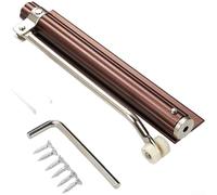 Ferme-porte automatique en alliage d'aluminium avec mécanisme de fermeture automatique, broche de force réglable et fonctionnement silencieux pour une gestion sécurisée des portes (rouge antique mat)