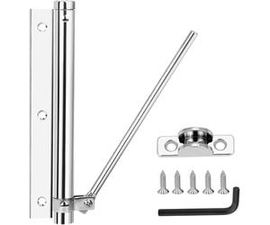 Ferme Porte Automatique Exterieur Fermeture à Ressort en Acier Inoxydable | Fermeture-Portes Réglable Automatique Léger et Solide pour Chambre Bureau Maison Hôtel (Max 80kg)