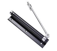 Ferme-porte Automatique Réglable Noir, Discret, pour Porte Intérieure | Amortisseur Intégré, Installation sans Perçage, Alliage D'aluminium, Usage Maison et Bricolage