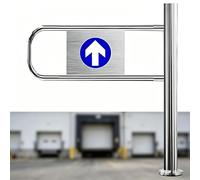 Ferme-porte automatique unidirectionnel 90 x 100 cm Dispositif de fermeture de sécurité durable Pour zones à fort passage Entrée de supermarché(Right90*100cm)