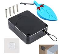 Ferme-Porte avec Tampon, Chuainxin Groom Fermeture porte Automatique avec 1,5m Cordon de Serrage, Sans Poinçon Montage en Surface, avec 1 Cale Porte, pour La Plupart des Portes pour Maison Bureau