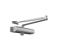 VEVOR Ferme-porte automatique, capacité de charge 120 kg, ferme porte à tampon hydraulique taille réglable usage commercial résidentiel corps en fonte d'aluminium robuste, installation facile, argenté