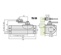 Ferme-porte DORMA TS 59 DORMA FRANCE SAS 32410100