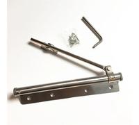 Ferme-porte en acier inoxydable - Quincaillerie automatique à ressort unique, capacité de 45 kg, idéal pour un usage commercial et résidentiel - et solution de fermeture fiable