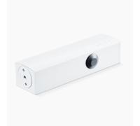 Ferme-porte Geze TS 4000 EN 2-6 en blanc sans barre pour portes à un vantail jusqu'à 1400 mm de largeur de vantail, corps de base pour ferme-porte EN 1-6 - 28,7 x 4,6 x 6 cm