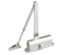 Ferme-porte hydraulique automatique avec fonction de verrouillage, réglable variable, ferme-porte à ressort pour porte intérieure et extérieure, résidence et commerciale, poids de porte jusqu'à 180 kg