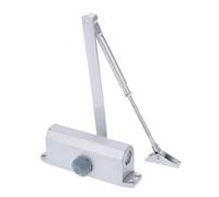 Ferme-porte hydraulique réglable - Tampon automatique en alliage d'aluminium pour portes de 25 à 45 kg, positionnement à 90 °, compatibilité main gauche et droite, design de contrôle de vitesse