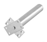 Ferme-porte intérieur automatique, chaîne tubulaire dissimulée, fermeture amortie, pour portes intérieures jusqu'à 50 kg, chrome (argent)